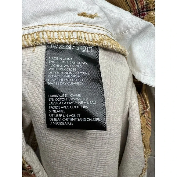 Urban Outfitters BDG Plaid Corduroy Mini Skirt Size 10 - Picture 7 of 7